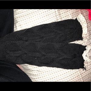 Brown & Creme leg warmers